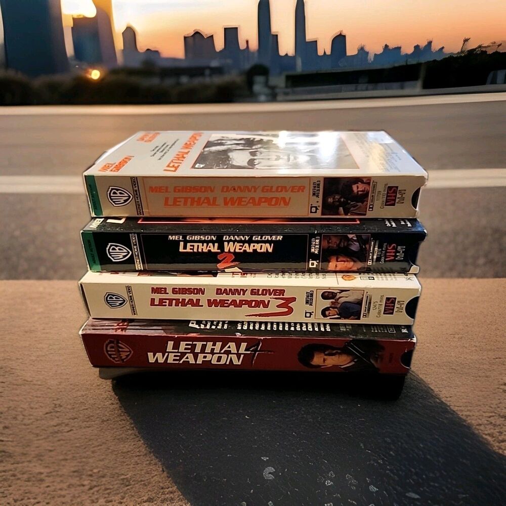 Lethal Weapon 1 - 4 VHS Tapes